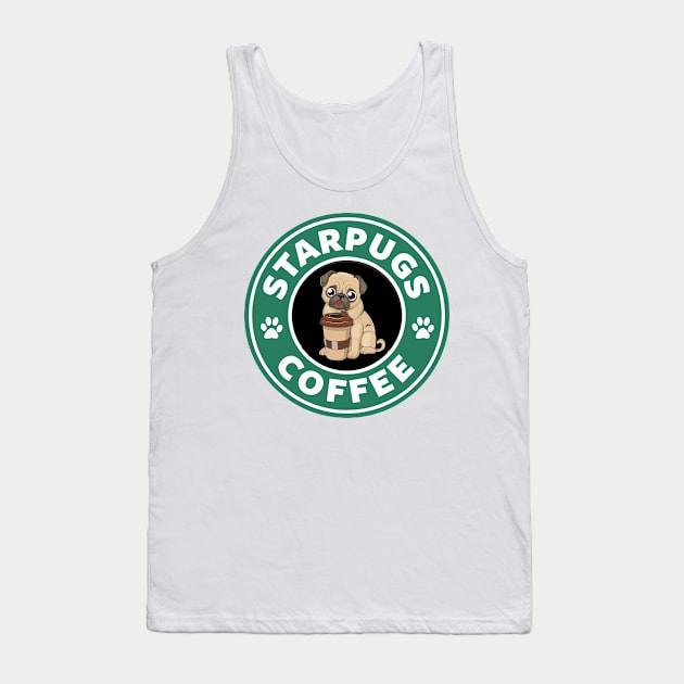 Starpugs Coffee Logo Tank Top by FUNNYTIMES